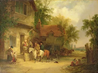 Ein Gasthaus am Waldrand, 1841